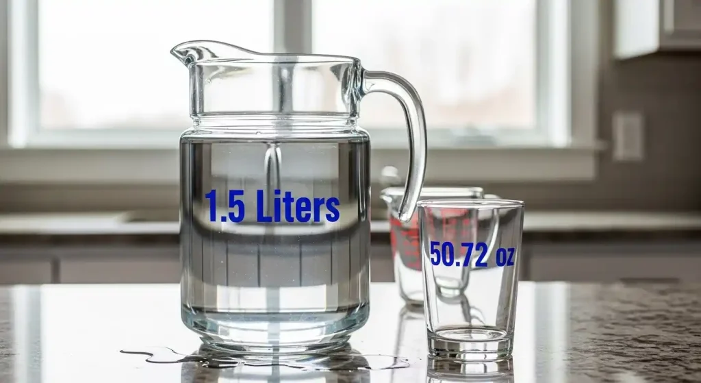 How Many Ounces in a Liter and a Half of Water