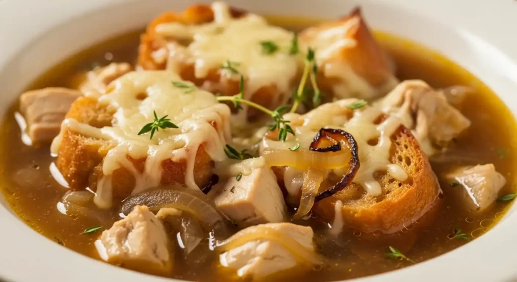 French Onion Chicken Soup