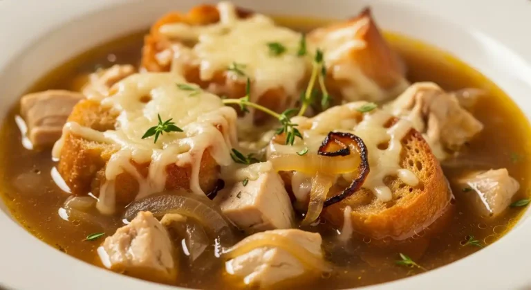 French Onion Chicken Soup