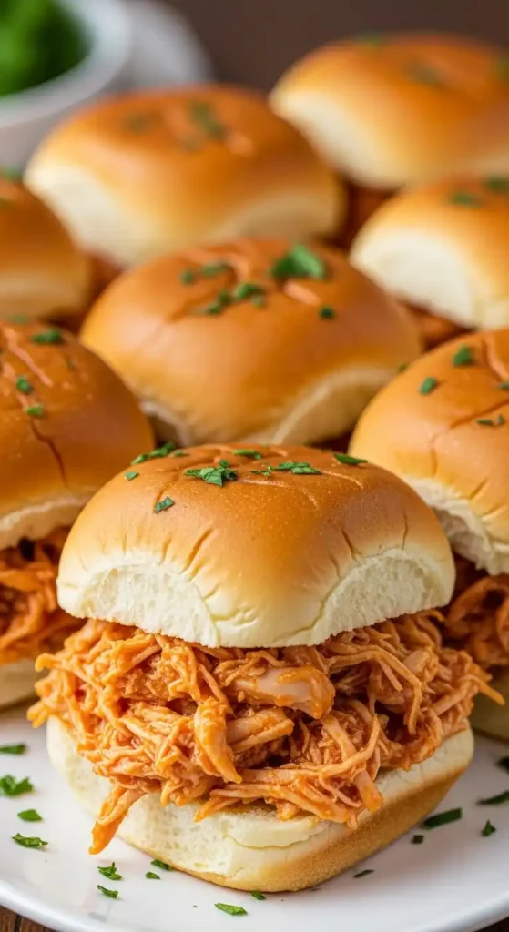 buffalo chicken sliders