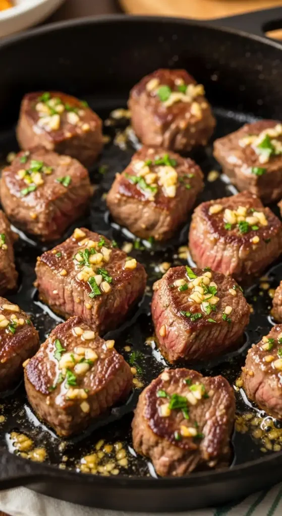 garlic butter steak bites 1