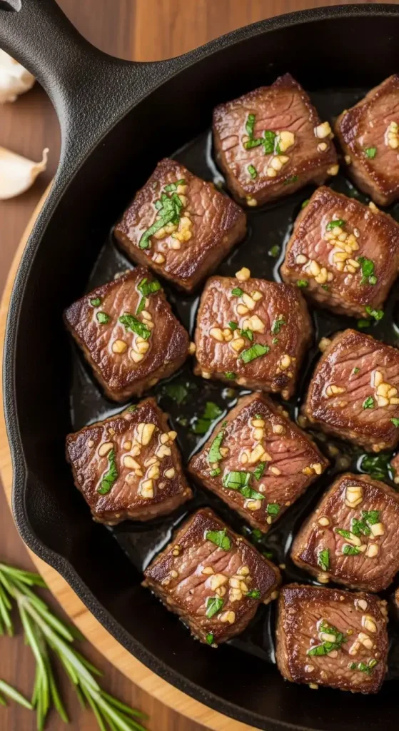 garlic butter steak bites