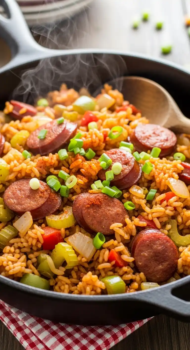 Cajun Sausage and Rice Skillet 1