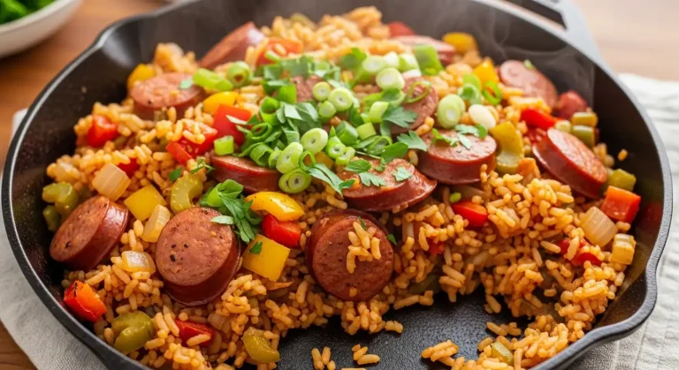 Cajun Sausage and Rice Skillet 2