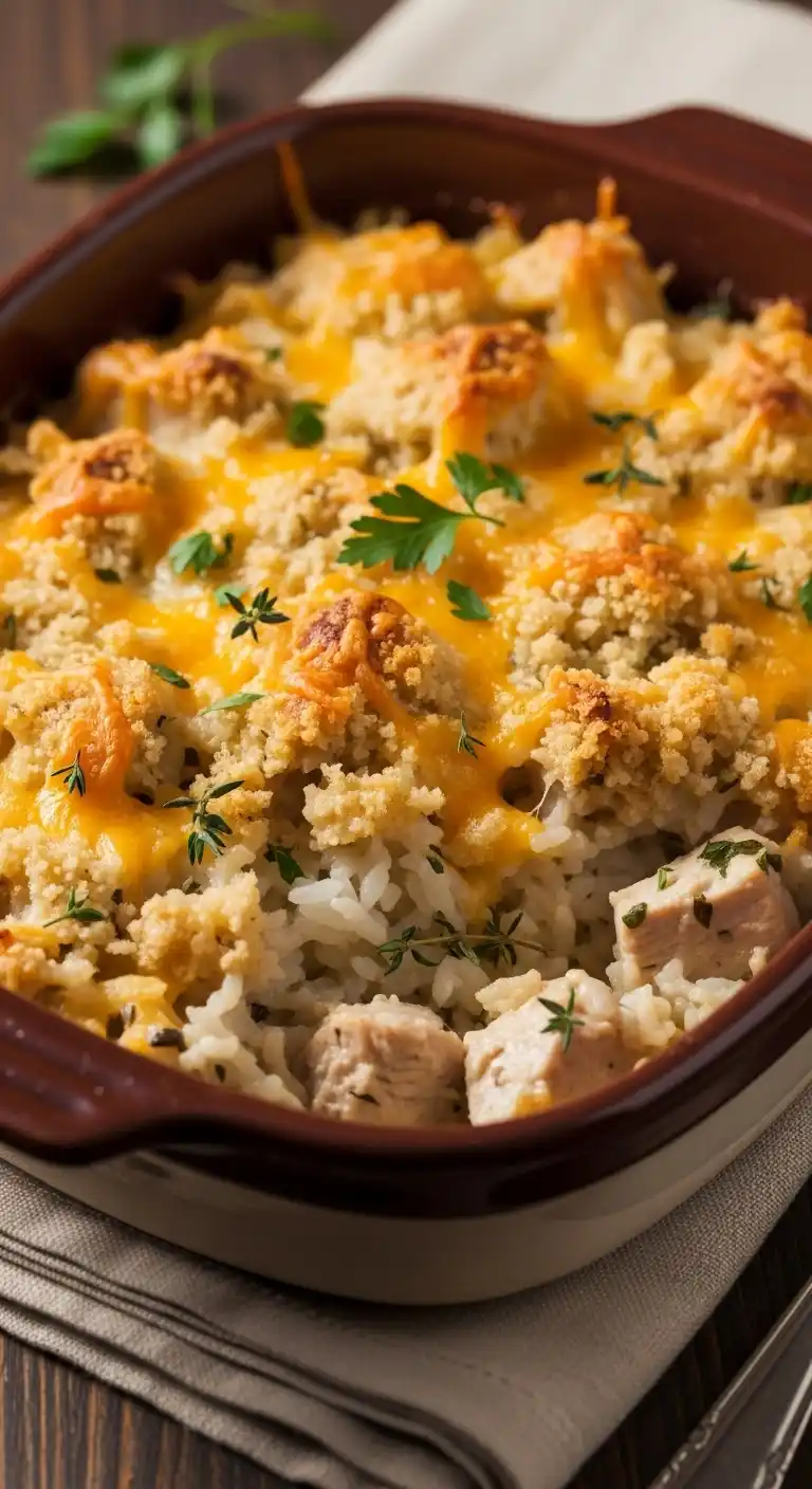 Creamy Chicken and Rice Bake 1