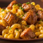 Creamy Honey Pepper Chicken Mac and Cheese
