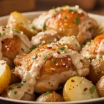 Slow Cooker Parmesan Garlic Chicken and Potatoes 2
