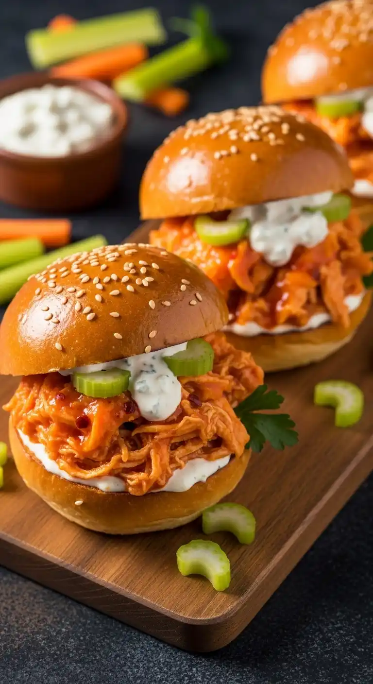 Spicy Buffalo Chicken Sliders 1