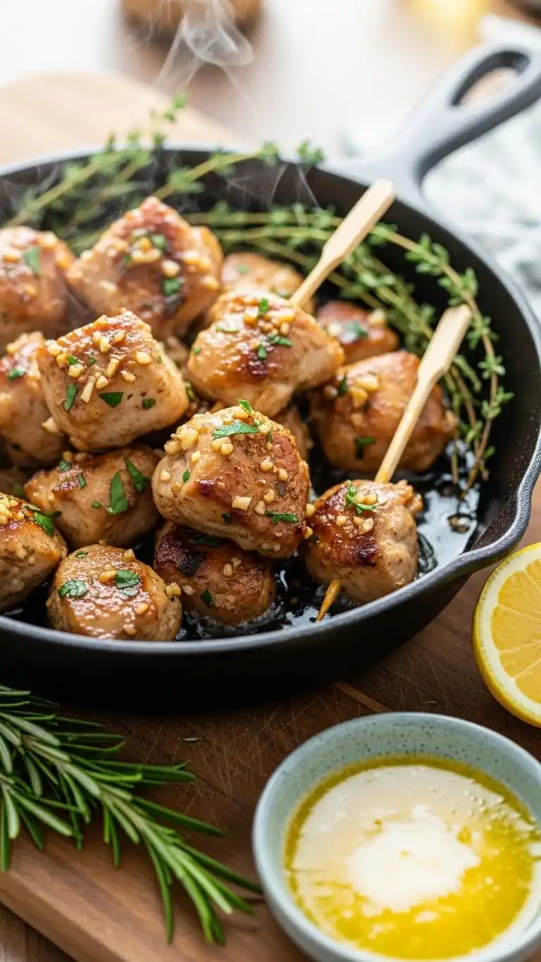 15-Minute Garlic Butter Chicken Bites 4 15-Minute Garlic Butter Chicken Bites 3