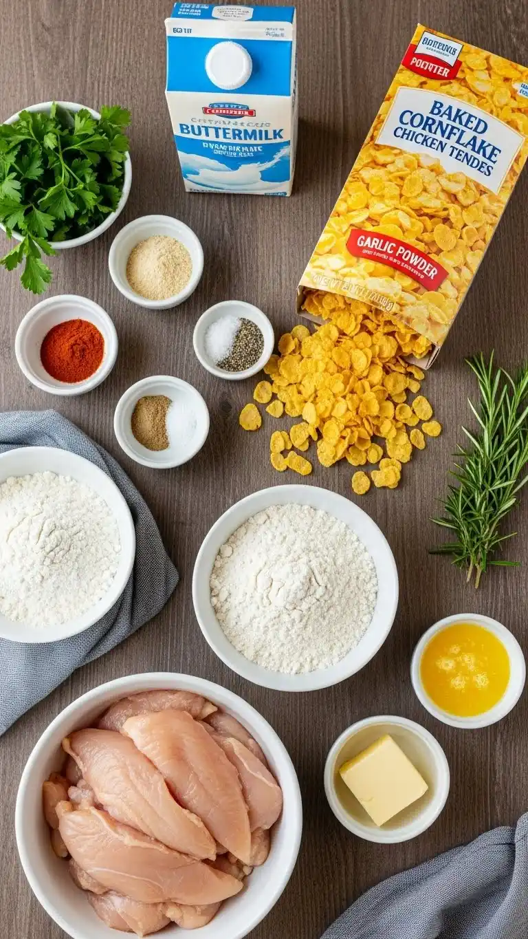 Baked Cornflake Chicken Tenders 1