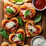 Heart-Shaped Mini Pizzas 3