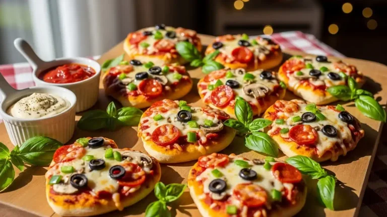 Heart-Shaped Mini Pizzas