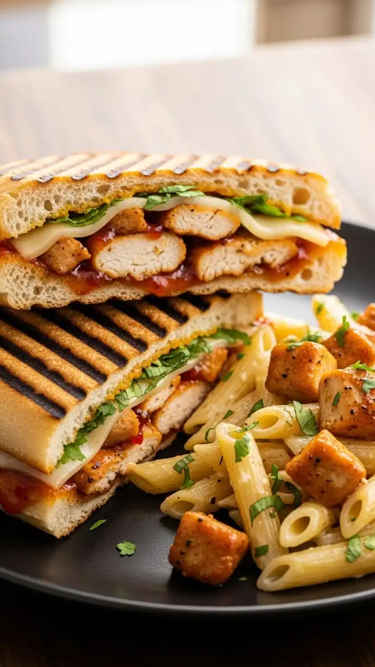 Honey Pepper Chicken Panini Pasta 3