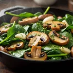 Sautéed Mushrooms with Spinach