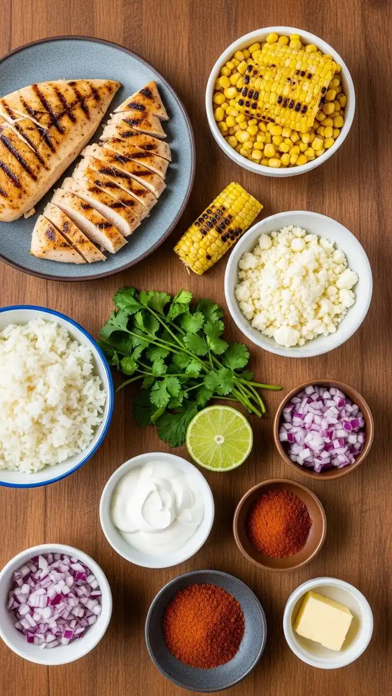 Street Corn Chicken Rice Bowl 1