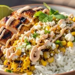 Street Corn Chicken Rice Bowl