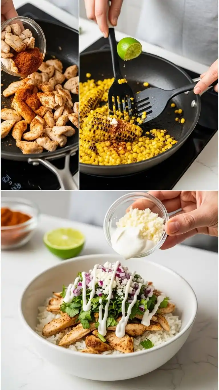 Street Corn Chicken Rice Bowl 2