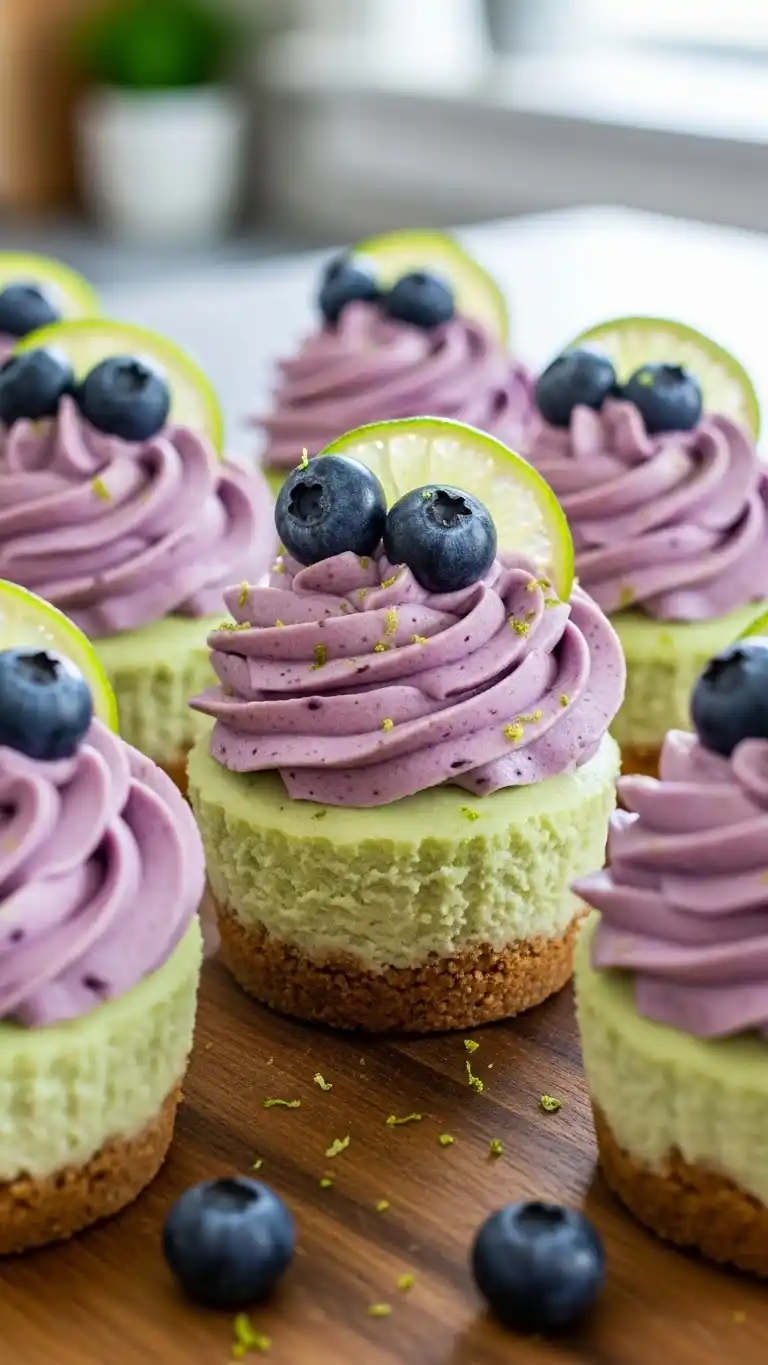 Blueberry Lime Cheesecake Cupcakes 3