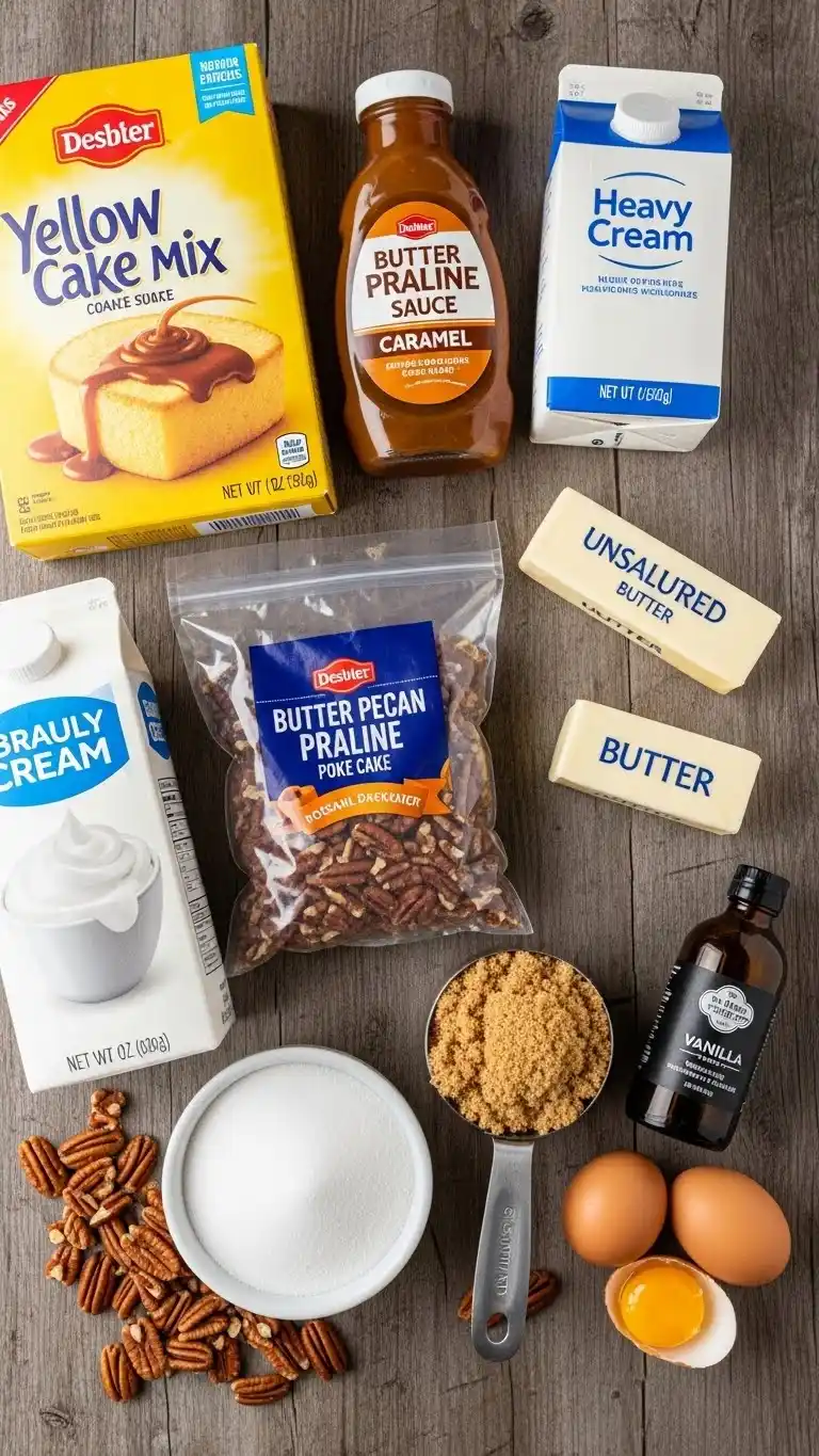 Butter Pecan Praline Poke Cake 1