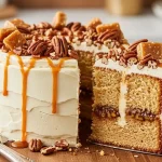 Butter Pecan Praline Poke Cake