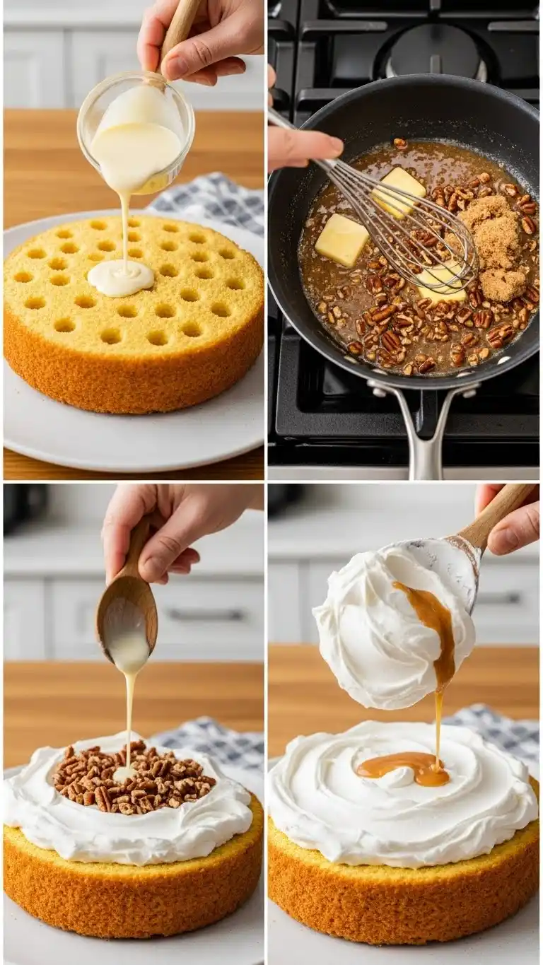 Butter Pecan Praline Poke Cake 2