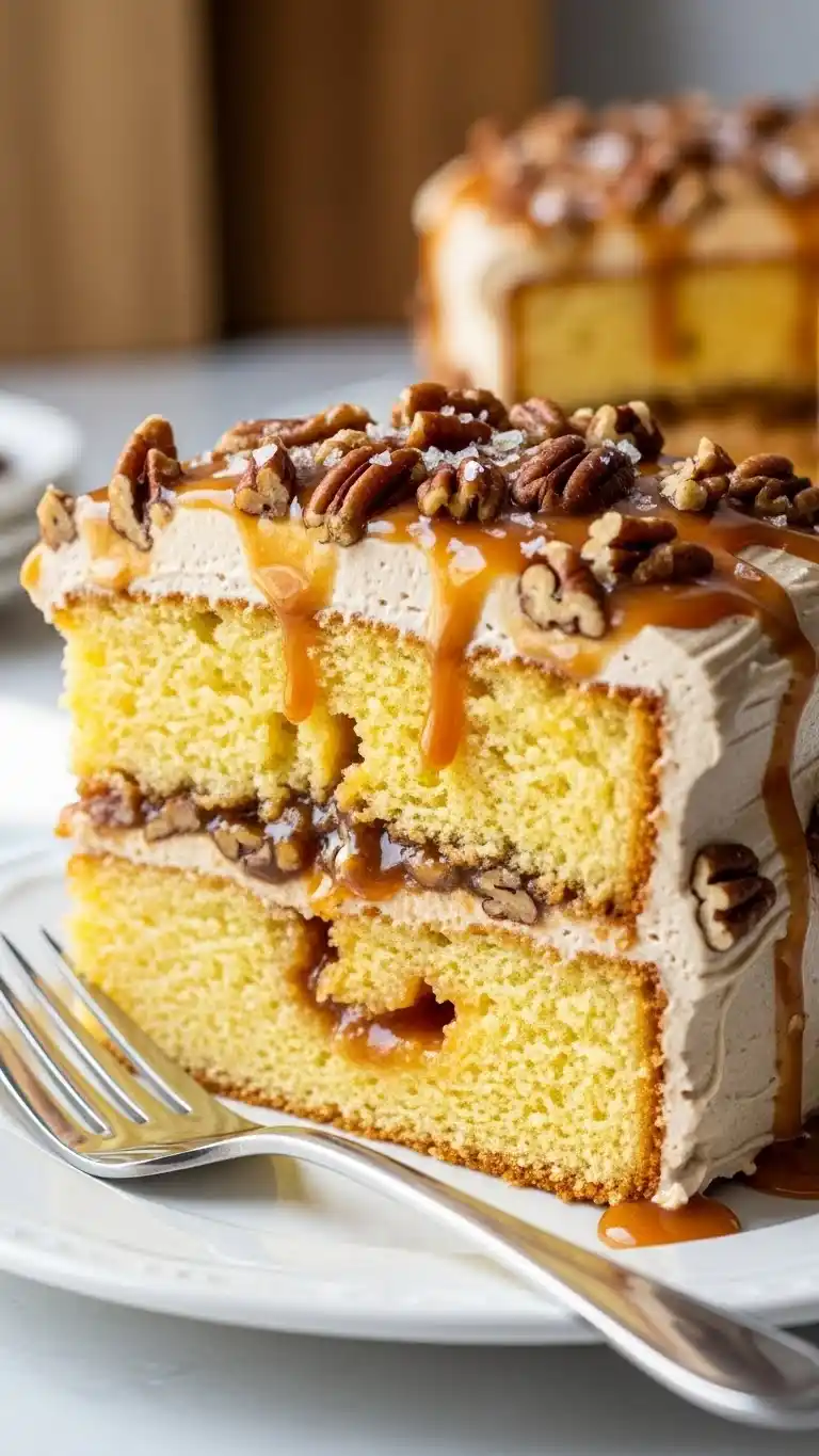Butter Pecan Praline Poke Cake 3