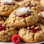 Buttery Raspberry Crumble Cookies