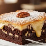 Chocolate Pecan Ooey Gooey Butter Cake