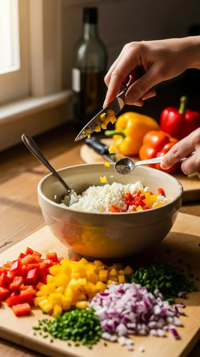 Cottage Cheese and Bell Pepper Salad 2