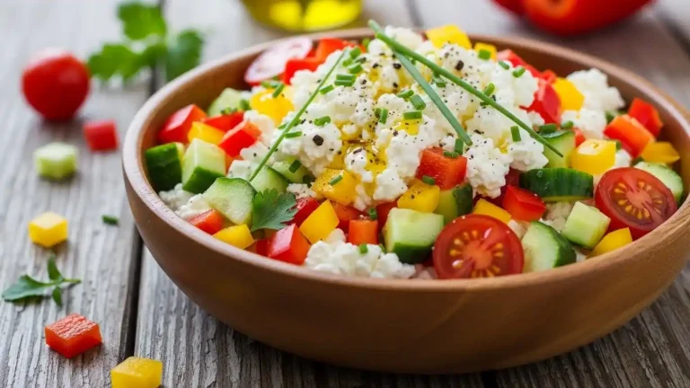Cottage Cheese and Bell Pepper Salad