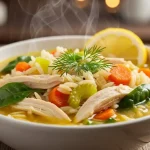 Crockpot Lemon Chicken Soup