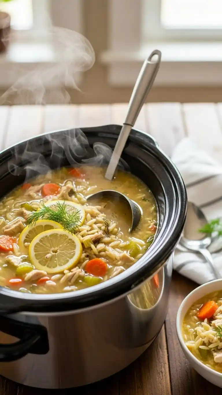 Crockpot Lemon Chicken Soup 2