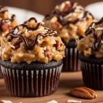 German Chocolate Cupcakes