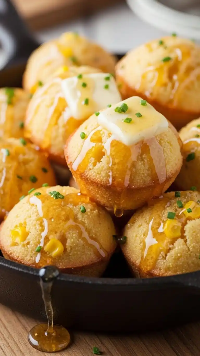 Southern-Style Honey Butter Cornbread Poppers 4 Honey Butter Cornbread Poppers 3
