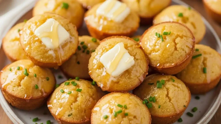 Honey Butter Cornbread Poppers