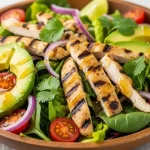 Honey Lime Chicken Avocado Salad