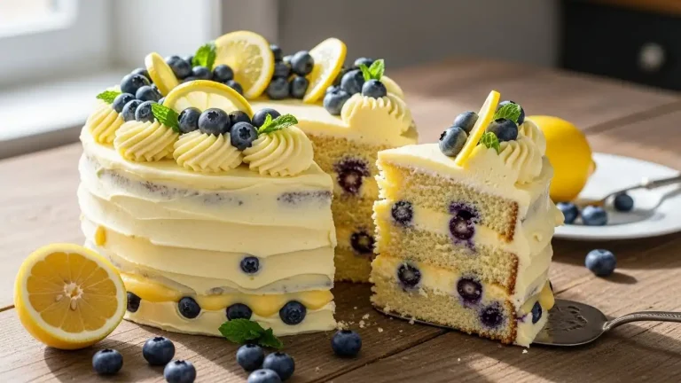 Lemon Blueberry Cake Recipe