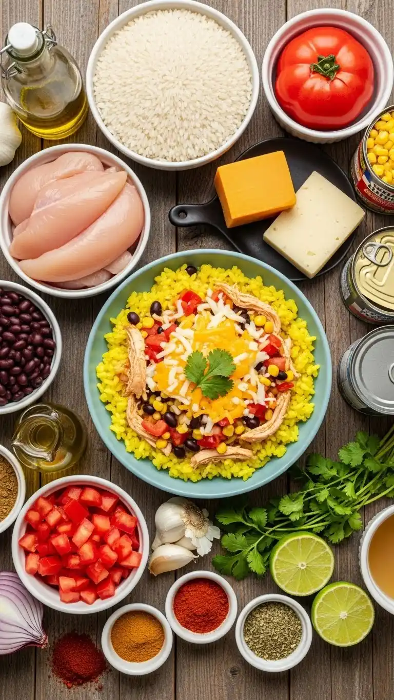 Mexican Chicken and Rice with Cheese 1