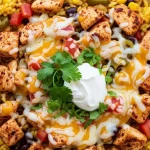 Mexican Chicken and Rice with Cheese