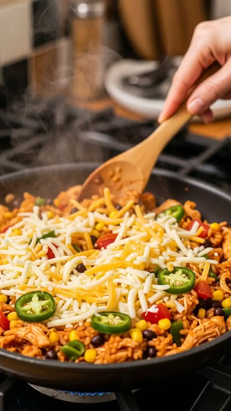 Mexican Chicken and Rice with Cheese 2