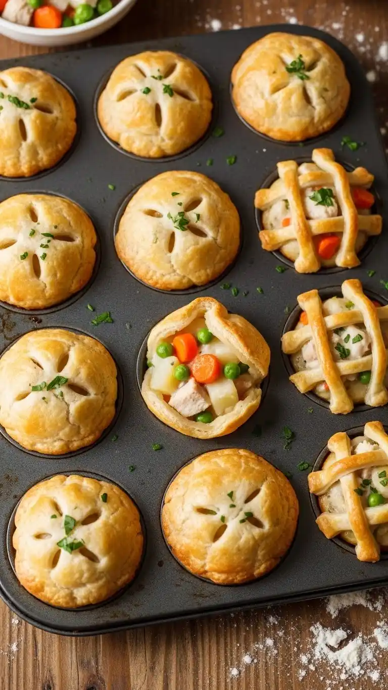 Mini Chicken Pot Pies Muffins 2