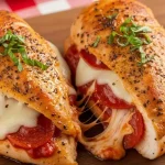 Pizza Stuffed Chicken Breasts