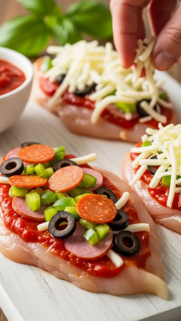 Pizza Stuffed Chicken Breasts 2