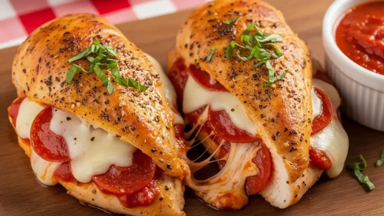 Pizza Stuffed Chicken Breasts