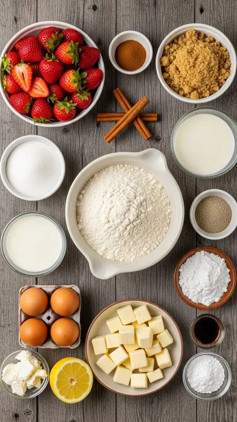 Strawberry Cinnamon Rolls 1