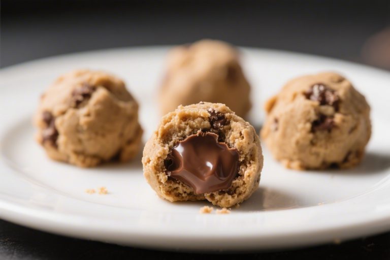Nutella Stuffed Cookie Dough Truffles – Bite-Sized, No-Bake Bliss
