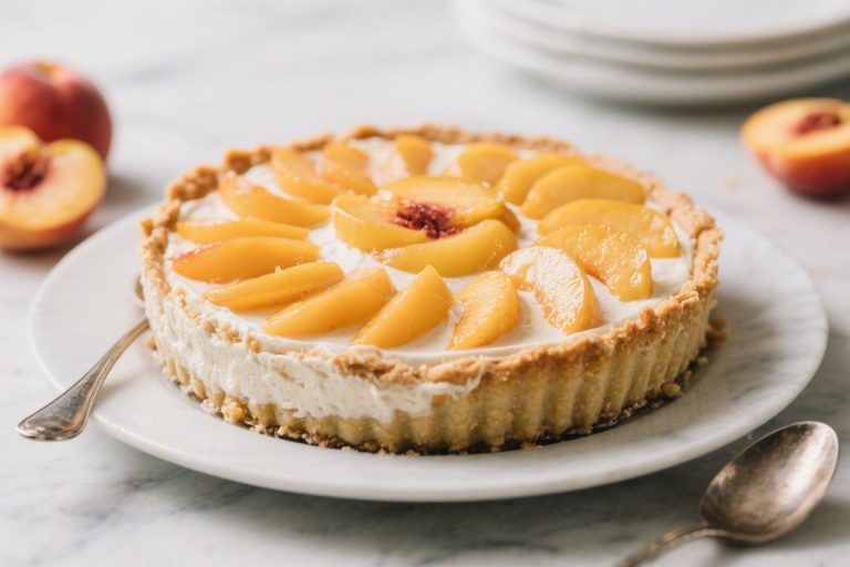 Peach Icebox Pie