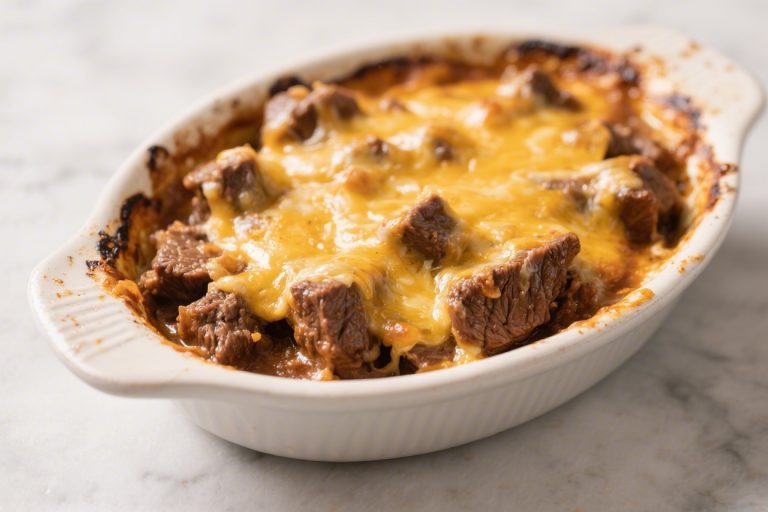 Cheesy French Onion Beef Casserole – Comforting, Savory, and Satisfying