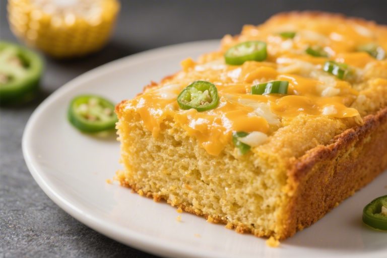 Cheddar Jalapeno Cornbread – Spicy, Cheesy, and Comforting