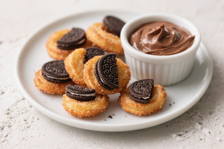 Oreo Churro Bites With Nutella Dip